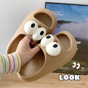 Creative Stripe Color Block Fun Single Strap Summer Outdoor Fashion Anti-Slip Personality Black Cat Slippers Womens Flat Sandals