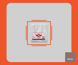 ถุงหูหิ้ว ตราดาว ดาวปีกแดง ถุงหูหิ้วชนิดหนา เหนียว รับน้ำหนักได้ดี บรรจุ 0.5 กิโลกรัม