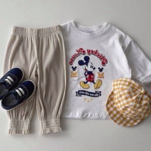 Kids High Quality Cotton Linen Long Pants Trousers Korean CasualPants Perfect for Kids Girls 2-10 Years Old