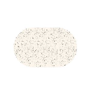 VIKAMA French Minimalist Oval Bathroom Mat Non Slip Absorbent Quick Drying Bath Mat for Bathroom Shower Room Toilet Home Decor