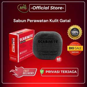 Black Soap 60 gr -Sabun Perawatan Kulit Gatal Scabies Kudis Kurap Eksim