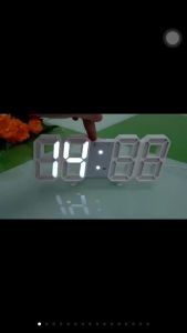 [ 4 Màu Led ] Đồng hồ LED 3D Smart Clock treo tường để bàn. Có báo thức nhiệt dộ..