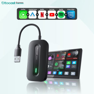 OTTOCAST Express Play2Video Ultra Wireless CarPlay Android Auto Adapter Built in Youtube Netflix IPTV Car Accessories for Toyota