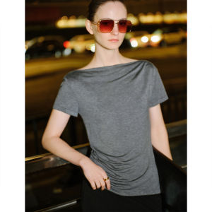 GIOVANNI VALENTINO | Áo Thun Nữ Mỏng Hợp Thời Trang Đính Form Slim Fit Mùa Hè