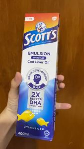 Scotts Original 400ml - Vitamin Omega 3 Vitamin A dan D - Kesehatan Otak Dan Pertumbuhan Anak