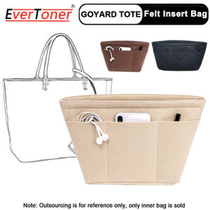 ถุงผ้าสักหลาดสำหรับ Goyard Tote กระเป๋าถือถุงผ้าใส่ของสำหรับแต่งหน้าการเดินทางภายในกระเป๋าเครื่องสำอางแบบพกพาสำหรับผู้หญิง