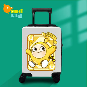 Adorable Childrens Luggage 18-Inch Universal Wheel Suitcase Boys Can Sit on It Girls Password Box Kids Leather Box 20-Inch