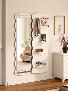 TURTLE Sliding Mirror Hidden Style Closeable Bear Dressing Mirror Pegboard Invisible Home