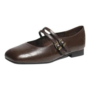 Reddragonfly | Mary Jane Flat Comfortable Black Shoes