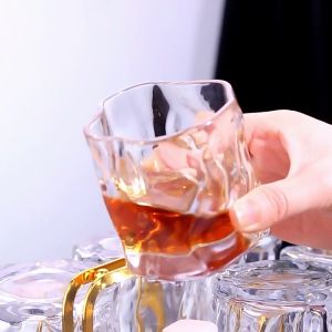 [HCM] Ly thủy tinh cốc thủy tinh cao cấp đế lồi phong cách bắc âu hiện đại -TyHome