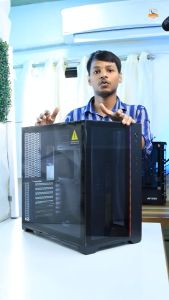 MAGNIUMGEAR Neo Qube 2 DRGB ATX PC Casing - Infinity Mirror/Light Strip Design / Built-in DRGB Controller / Dual Chamber