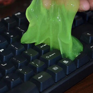 LoviRa 80g Universal Cleaning Gel Dust Slime Cleaner Soft Mud for Car Vent Cameras Screens Keyboards