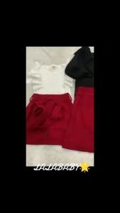 SSP52 - Setelan Set Anak Perempuan Blouse Crinkle + Rok Fanel