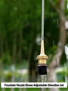 Nozzle Nosel Air Mancur Kolam Bentuk Jet Diameter 1/2 3/4 Inchi Bahan Kuningan