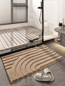 Dajiang Thảm Nhà Tắm Nhanh Khô Thấm Hút Nước Chống Trơn Trượt Vệ Sinh Lối Vào Thảm Nhà Sàn Tối Giản Hiện Đại Pha Trộn Chất Liệu