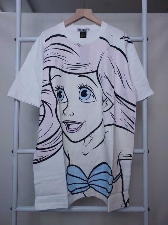 t shirt zara mermaid ariel kaos princes atasan wanita kaos