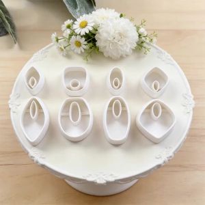 4-piece set of Organic Shape Polymer Clay Cutters | Teardrop & Triangle Hollow Earring Molds | French Style Jewelry Making Tools