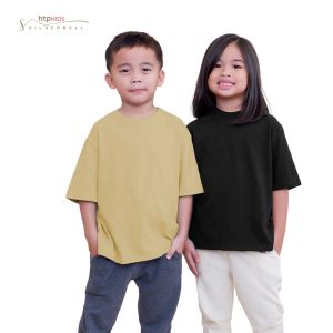 Silverbell HTP Kids Oversized Plain Tee 2 to 13yrs old