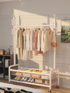 Floor-standing Simple Foldable Bedroom Clothes Rack