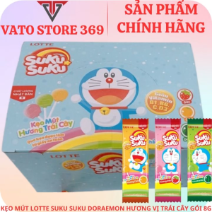 Kẹo mút hương trái cây LOTTE SUKU SUKU gói 8g