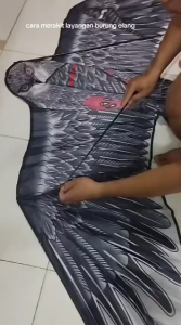Jumbo 18 Meter layanganan elang  layang-layang modern bahan fiber dan polyster tidak mudah robek
