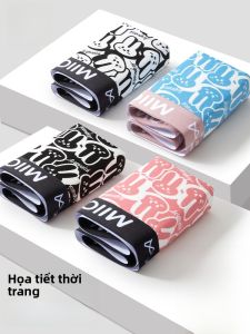 MiiOW | Quần lót nam MiiOW Catman in họa tiết hoạt hình cạp vừa màu hồng phong cách Nhật Bản và Hàn Quốc quần lót nam cỡ lớn