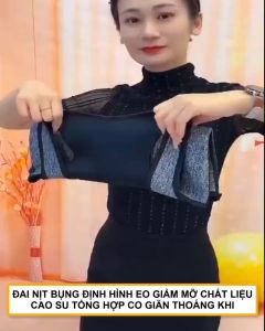 Đai nịt bụng định hình eo áo nịt bụng giảm mỡ bụng chất liệu cao su tổng hợp co giãn thoáng khí-Green Pharma