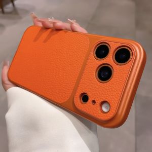 SinQui | Ins Wind Litchi Skin Texture Slim Drop Protection Case for iPhone