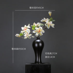 Chinese Style Orchid Artificial Flowers Home Living Room Dining Table Artistic Vase Zen Style Fake Flowers Decorative Pieces