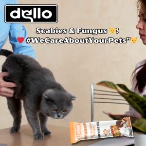 Obat Tetes Kucing Solusi Jamur Parasit Scabies Kudis Anti Infeksi Dello Original FEFARM