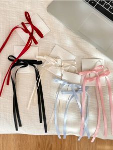 กิ๊บติดผมรูปผีเสื้อสไตล์เกาหลี ผ้าไนลอน สำหรับผู้หญิง ตกแต่งผมด้านหน้า กิ๊บติดผมด้านข้าง ประดับผมสไตล์ฤดูร้อน