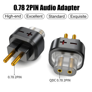 OKCSC QDC Female 0.78 2 Pin Male Earphone Adapter to Earphones Earsets for SHUOER CONDUCTOR/SINGER/SOLOIST/EJ07/TAPE PRO/SHOZY