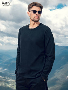 Enjeolon | Heavyweight Pure Cotton Long Sleeve Mens T-Shirt 230g