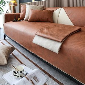 1Pc Technology Cloth Sofa Cover Pet Dog Sofas Mat Non-Slip Sofa Towel Couch Slipcover L Shape Sofa Cover for Living Room Decor