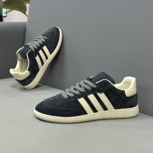 Fashionable Mens Shoes 2025 Autumn New Comfortable Matte Soft Bottom Three Stripe Dequn Casual Sporty Low Top Breathable