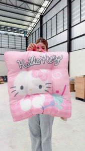 เบาะรองนั่ง Hello Kitty คิตตี้ ขนาด JUMBO หนา 3 นิ้ว ลิขสิทธิ์แท้ โมชิโมชิ พร้อมส่ง