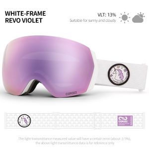 COPOZZ New Ski Goggles Double Lens Anti-fog UV400 Men Women Winter Snowboard Sports Adult Professional Adjustable Ski Goggles