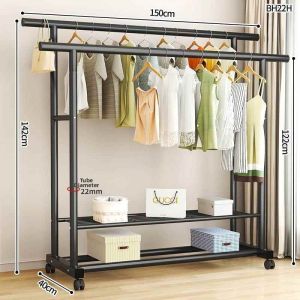 YUYOU | Mobile Steel Clothing Rack