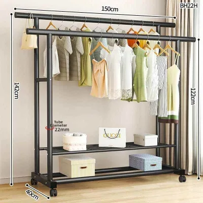 YUYOU | Mobile Steel Clothing Rack