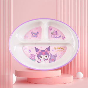 Cool Childrens Dining Set Pure Melamine Baby Bowl Plate Anti-Scalding Eating Utensils Dishwasher Safe Eco-Friendly Kids Tableware