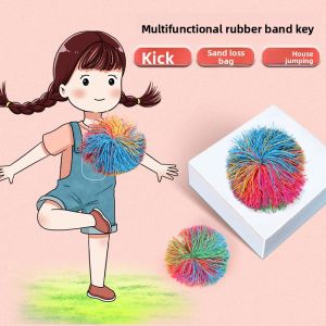 MONLEYTA | Childrens Sensory Training Shuttlecock Game Elastic Band Tossing Sandbag Kindergarten Adults Elementary School Suitable