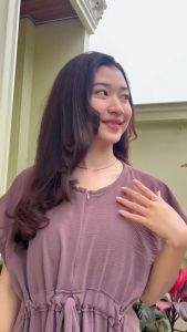 Daster Loly Serut Crinkle: Pilihan Nyaman Busui & Bumil