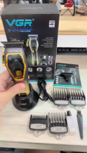 VGR V-674 9000RPM Salon Professional gold Hair Trimmer V-674 Cordless Hair Clippers Hair Cutting Machine Beard Shaver