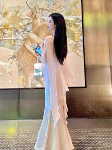 chaqi | Chic Ultra-Fairy Summer Womens Short Shells Outerwear V-Neck Breathable Sun Protection Clothing With Skirt Airy Cover Up