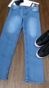 ERACOZ Celana Jeans Panjang Pria Slimfit Stretch Light Blue Spray