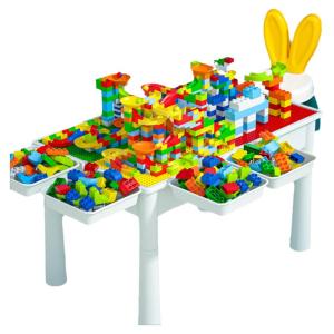 TEMiTANGMI | Educational Building Block Table For Kids Ages 3-6 Brain Development