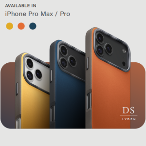 UNIQ Lyden DS Premium Leatherette iPhone 17 Pro Max Case / iPhone 17 Pro Case MagClick Charging Phone Case