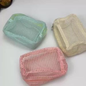 other | Travel Toiletry Bag - Large Capacity Mesh Fabric Breathable Storage Bag for Miscellaneous Items - Visible Makeup Bag - Drawstring