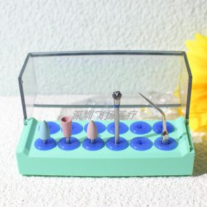 Khung Khử Khuẩn Kim Dental Silicone 4 Lỗ 12 Lỗ Khối Đầu Dao Kéo Máy Khoan Nhanh Thấp Khối Đầu Khoan Mở Rộng