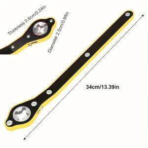 Car Labor-saving Universal Jack Ratchet Wrench Upgrade Slotted Hexagonal Dual Purpose Universal Jack Wrench Repair Tools Amagi